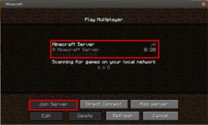Server beitreten
