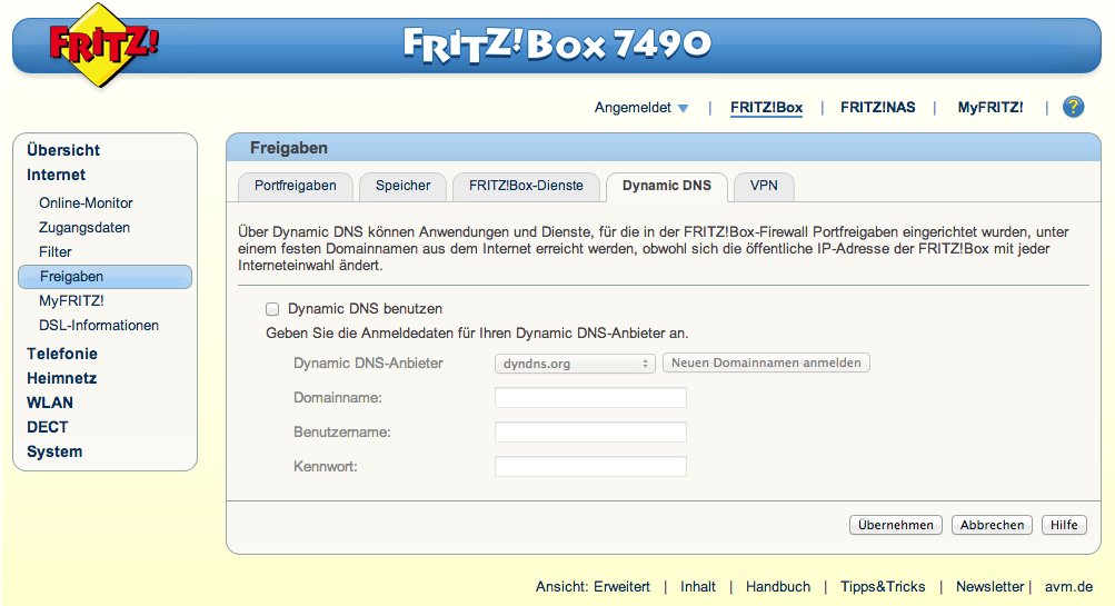 vpn fritz box mac