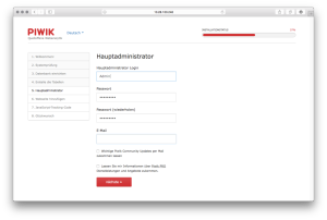 Piwik-Installation-Administrator