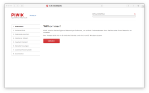 Piwik-Installation-Willkommen