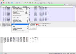 Wireshark TCP Stream folgen