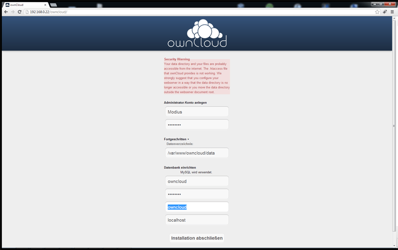 owncloud auf dem Ubuntu 12.10 Homeserver installieren. - Modius - Techblog